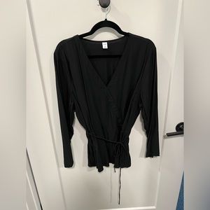 Tied Waist, Old Navy Black Shirt